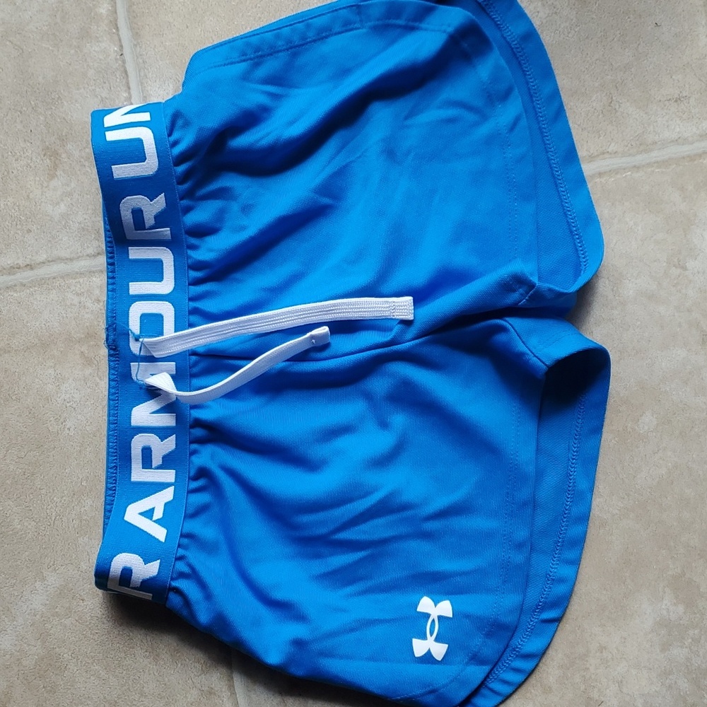 Blue Girls Under Armour Shorts